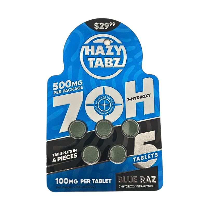 Hazy Tabz 7-Hydroxymitragynine Tablets 5ct 100mg Per Tablet