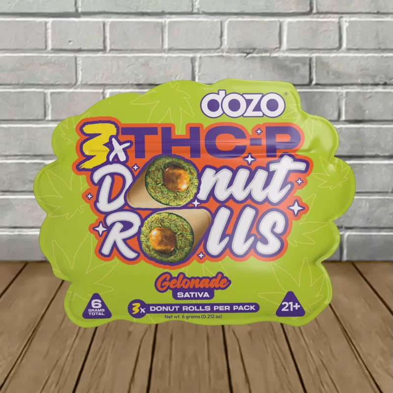 DOZO - THC P DONUT PRE-ROLLS - 3 COUNT - GELONADE - SATIVA - Seven Tech