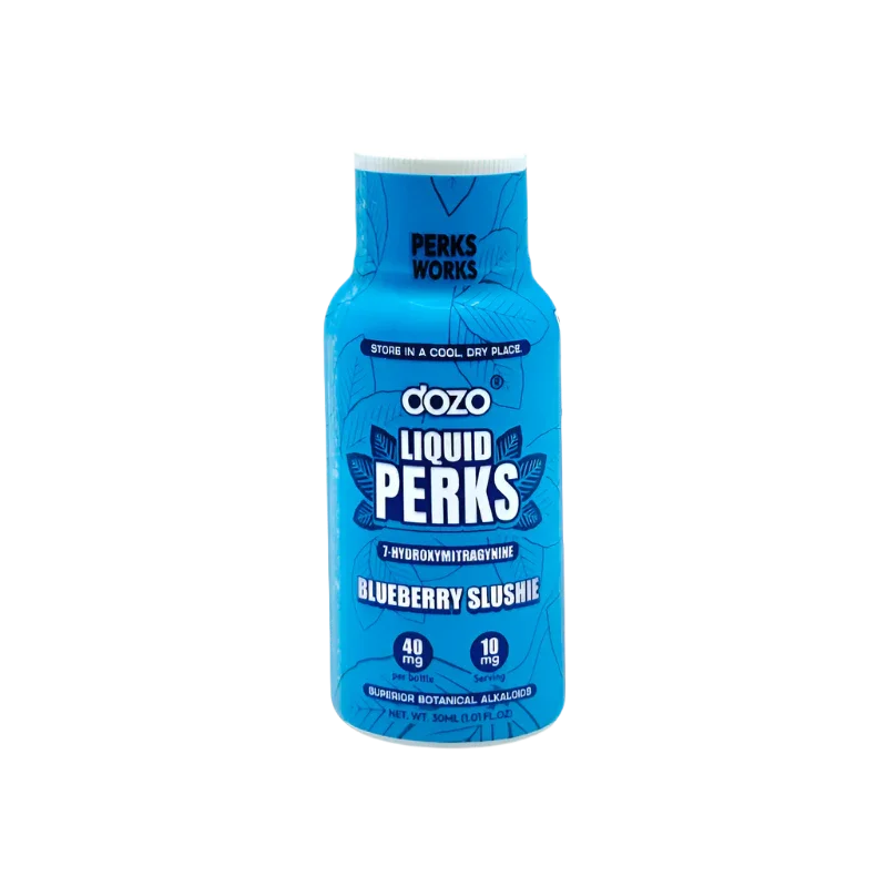Dozo Perks 7 Hydroxymitragynine Liquid Shot Blueberry Slushie 40mg - Seven Tech