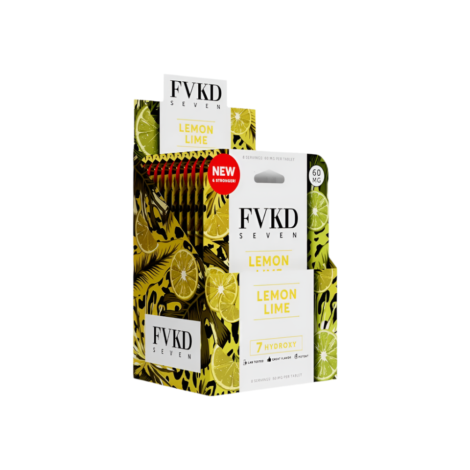 FVKD Seven 4ct 7OH Tabs Lemon Lime 60mg Per Tablet - Seven Tech