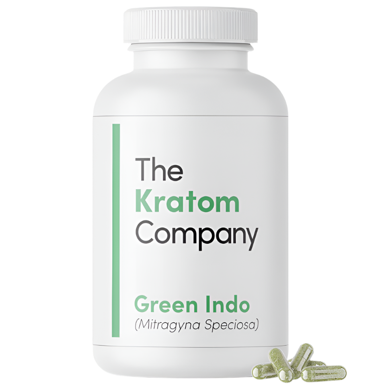 THE KRATOM COMPANY CAPSULES 500CT / 14.4OZ / 500MG - INDO GREEN VEIN - Seven Tech