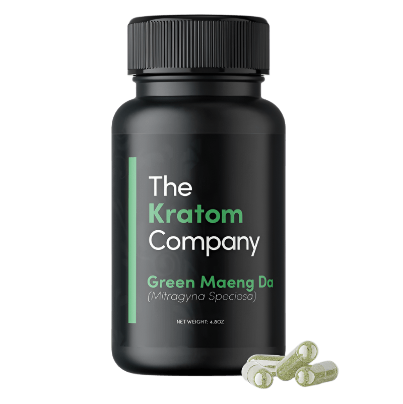 THE KRATOM COMPANY CAPSULES 500CT / 14.4OZ / 500MG - MAENG DA GREEN VEIN - Seven Tech