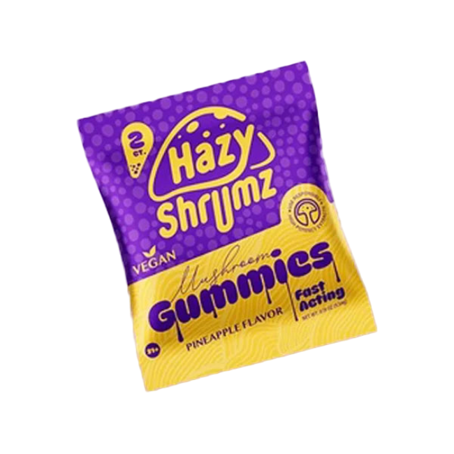 HAZY SHRUMZ GUMMIES 2CT / 0.19OZ - PINEAPPLE - Seven Tech