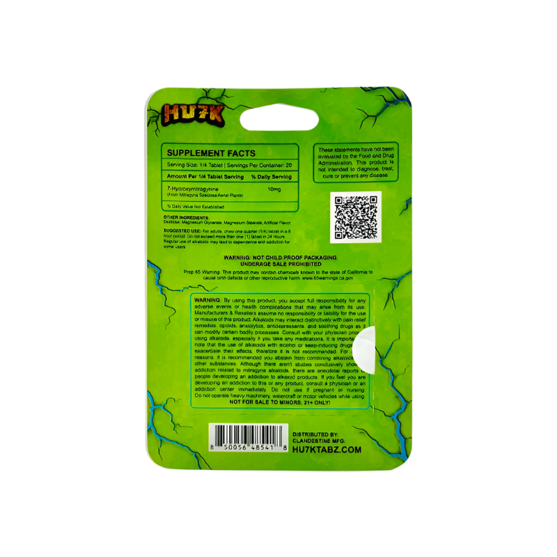 Hu7k 5ct 7OH Tabs Mint 40mg Per Tablet - Seven Tech