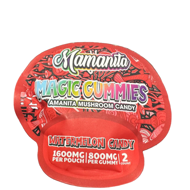 π Mamanita Watermelon Candy Magic Gummies Mushroom Candy 2pcs 800mg 1600mg Per Pkg (100% off)