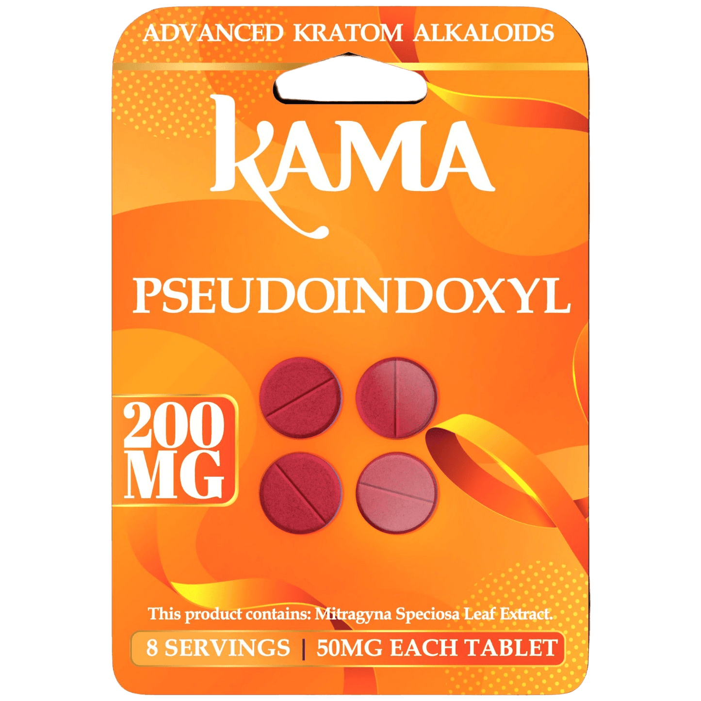 KAMA 4ct Psuedoindoxyl Tabs Unflavored 50mg per Tablet - Seven Tech