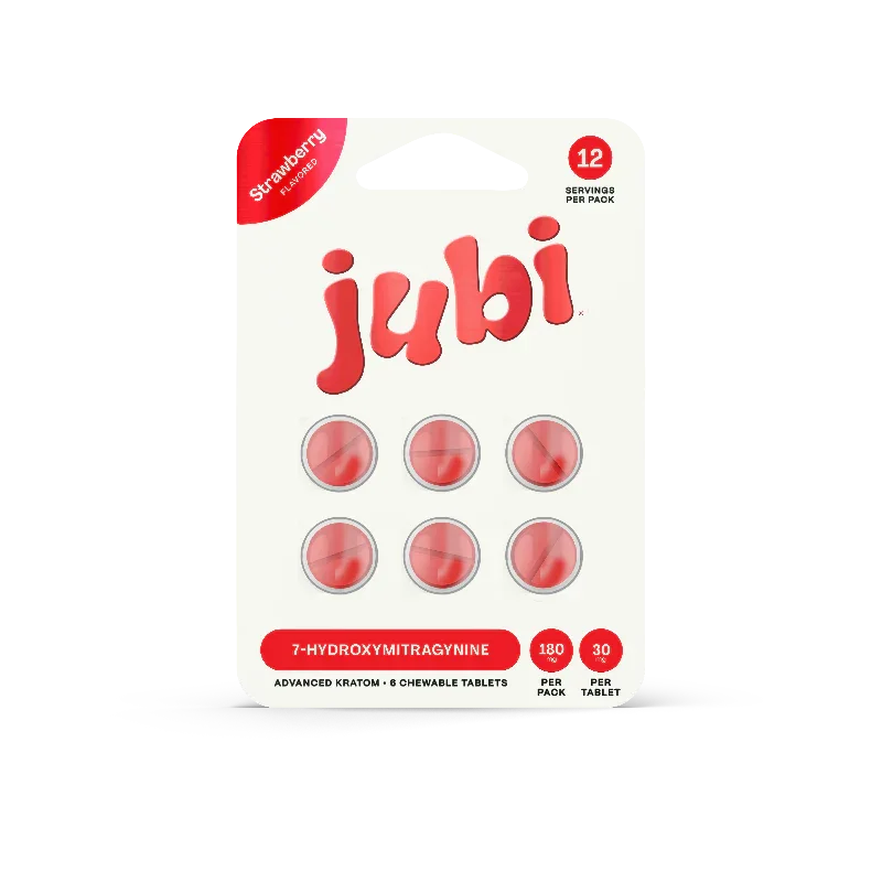 Jubi 6ct 7OH Chewable Tabs Strawberry 30mg per Tablet - Seven Tech