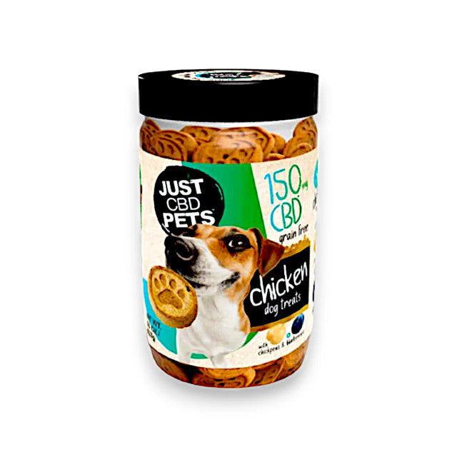 JUST PETS CBD ORGANIC DOG TREATS 150MG - CHICKEN FLAVOR
