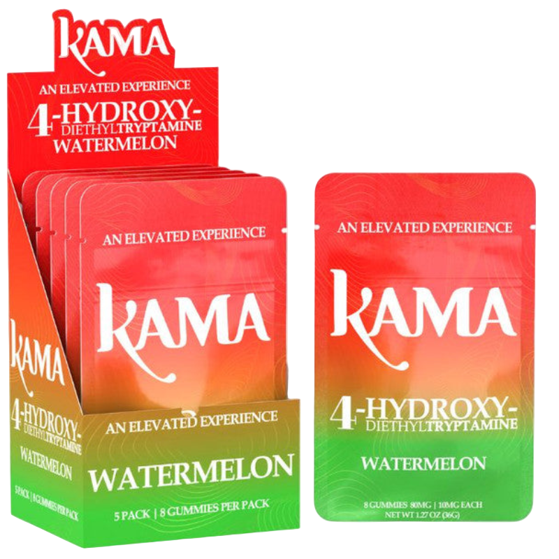 KAMA 4-Hydroxy Gummies Watermelon 8ct - 80mg (NOT 7OH) - Seven Tech