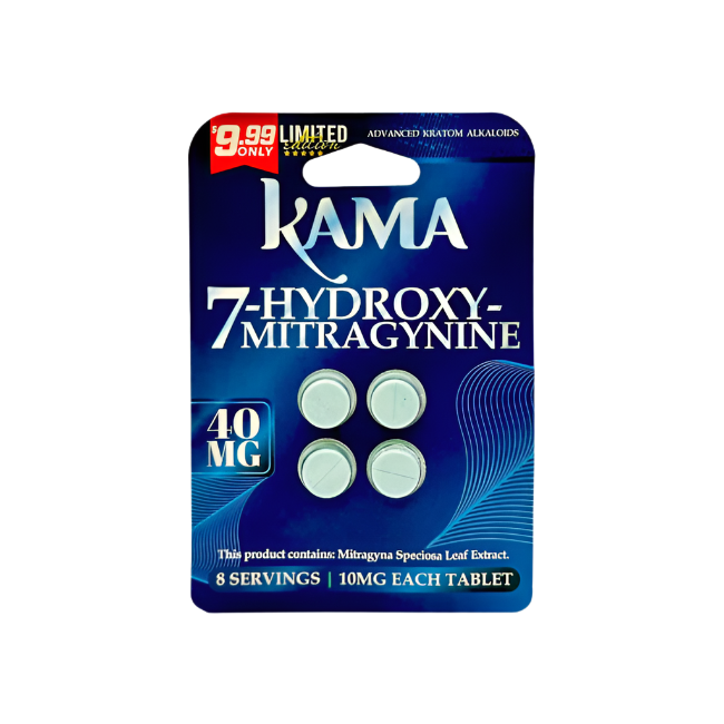 KAMA 4ct 7OH Chewable Tabs Unflavored 10mg per Tablet - Seven Tech