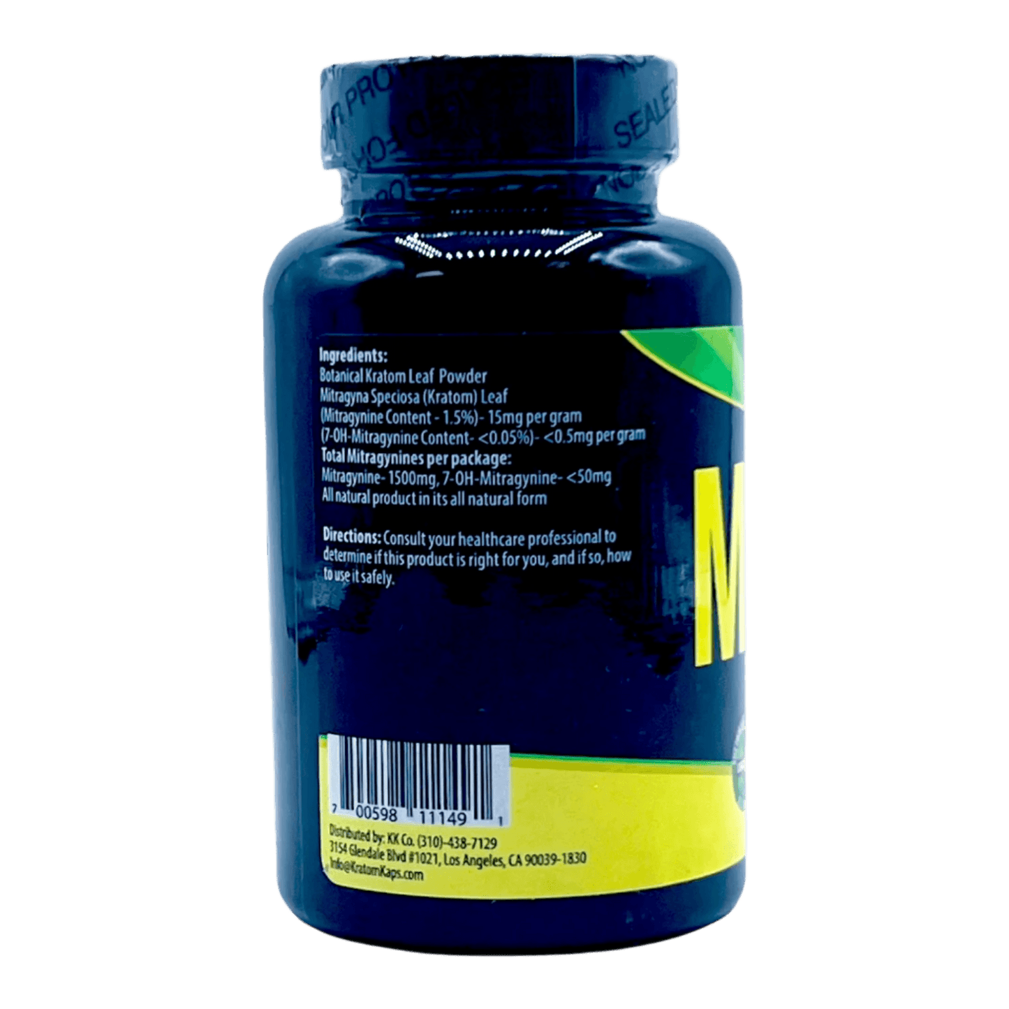 KRATOM KAPS POWDER 100G - MALAY GREEN VEIN - Seven Tech