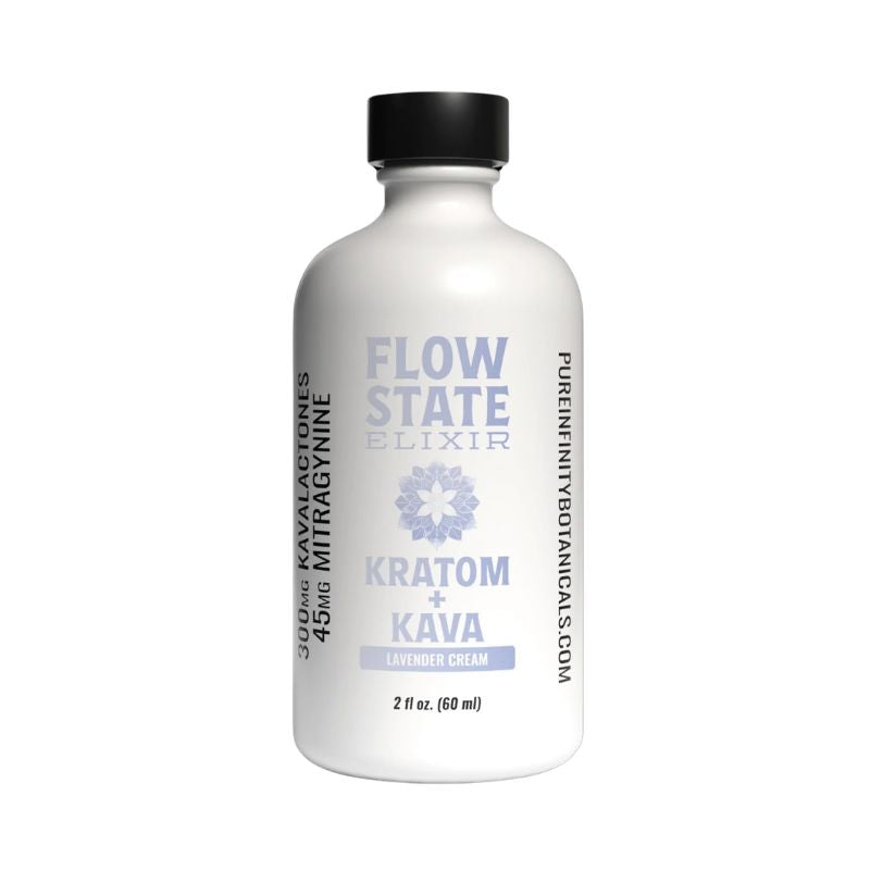 Flow State Elixir Botanical Kratom + Kava Liquid Shot - 60ml