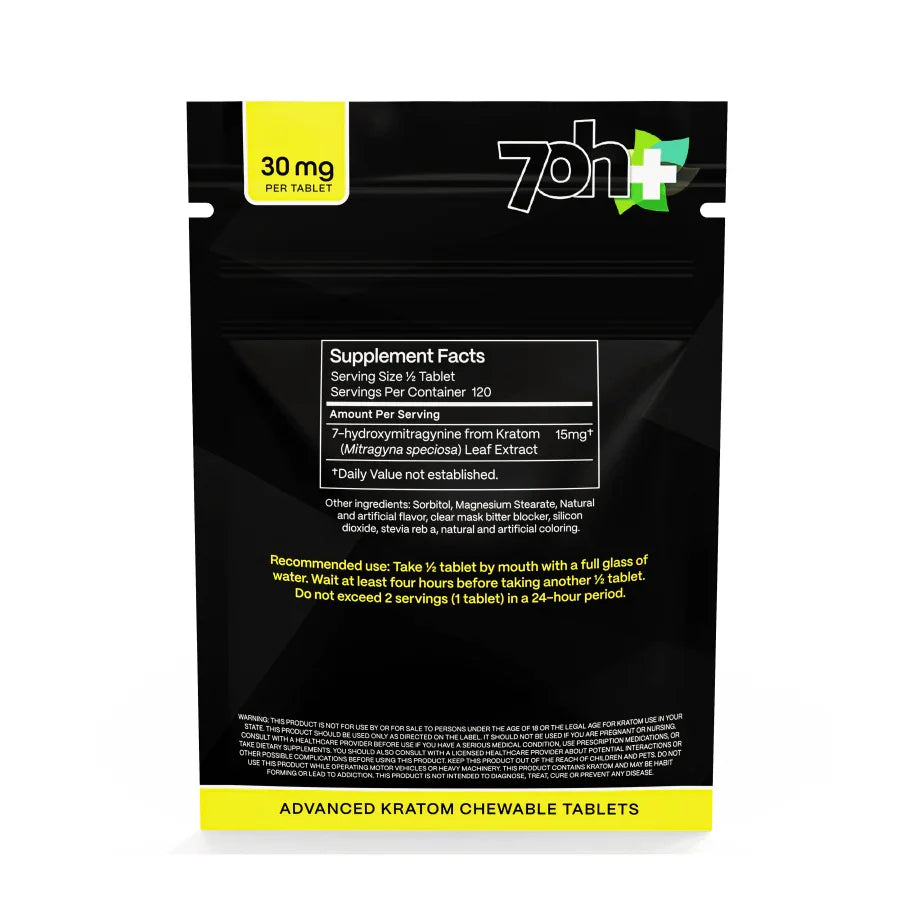 7OH Plus 7OH Chewable Tabs 30mg per Tablet - Seven Tech