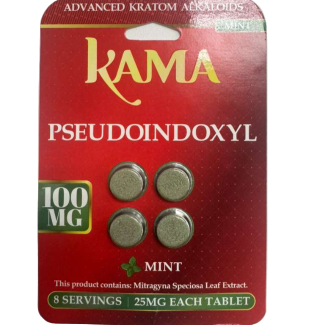 KAMA PSEUDOINDOXYL TABLETS 4CT / 100MG – MINT - Seven Tech