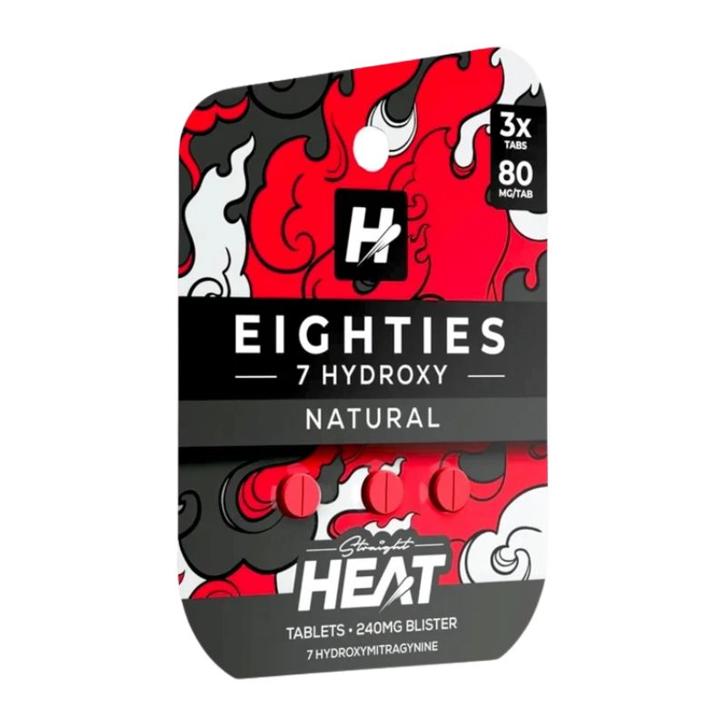 Straight Heat Eighties 7-Hydroxymitragynine Tablets 3ct 80mg Per Tablet