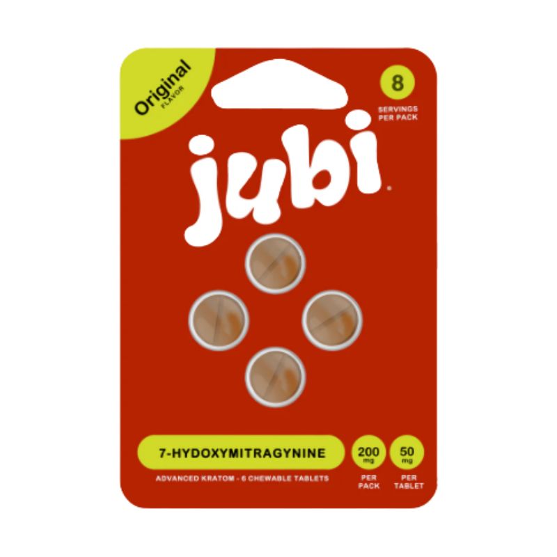 Jubi 7-Hydroxymitragynine Chewable Tablets 4ct 50mg Per Tablet