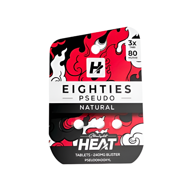 Straight Heat 3ct 7OH Chewable Tabs Eighties Pseudo Natural 80mg Per Tablets - Seven Tech