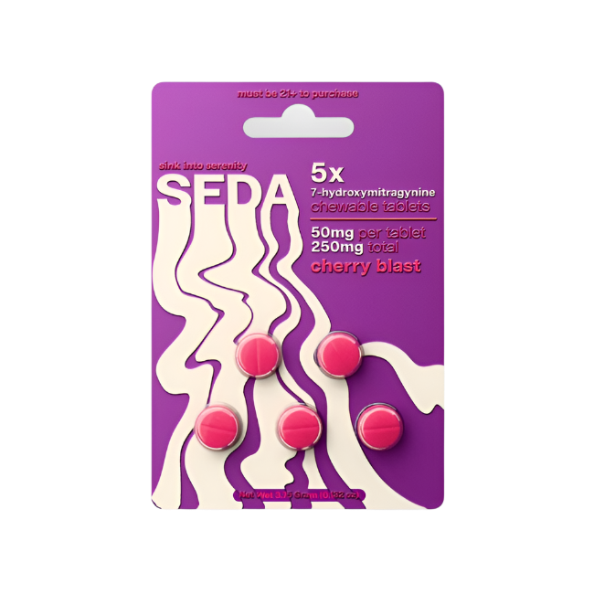 SEDA 5ct 7OH Chewable Tabs Cherry Blast 50mg Per Tablets - Seven Tech