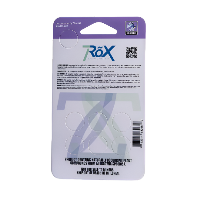 7ROX 7ct 7OH Tabs Purple Rain 30mg Per Tablets - Seven Tech