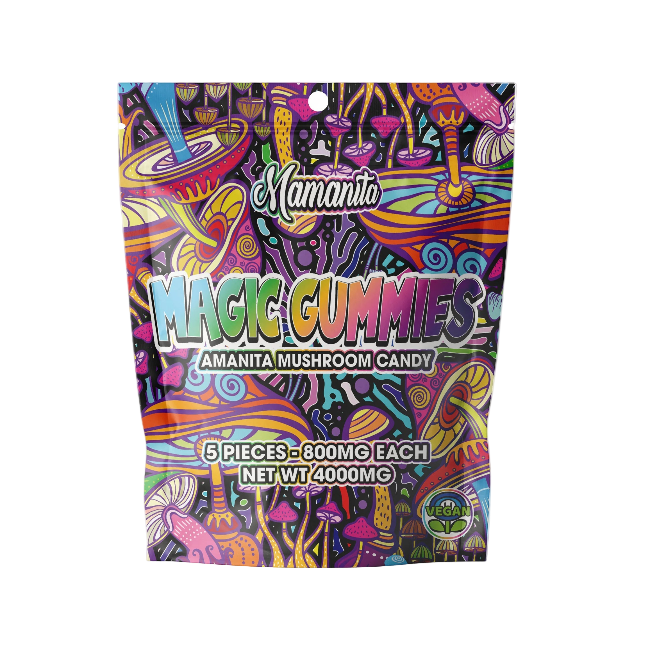 Mamanita Assorted Magic Gummies Mushroom Candy 10pcs 800mg 8000mg Per Pkg - Seven Tech