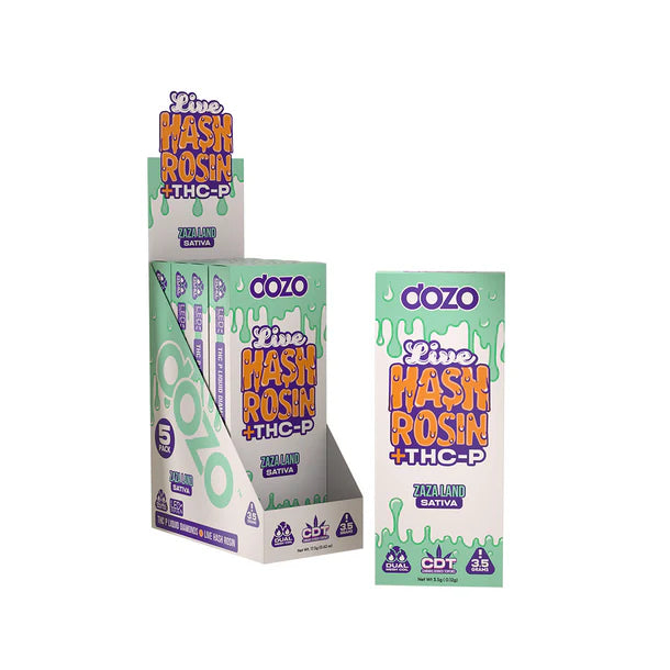 DOZO - LIVE HASH ROSIN + THC-P DIAMONDS 3.5G DISPOSABLES - ZAZA LAND - SATIVA - Seven Tech