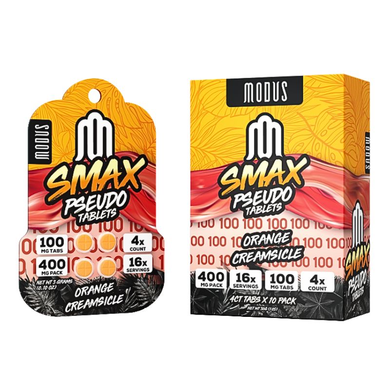 MODUS SMAX PSEUDO TABLETS 100MG 4CT - ORANGE CREAMSICLE
