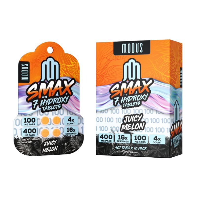MODUS SMAX 7-HYDROXY TABLETS 100MG 4CT - JUICY MELON
