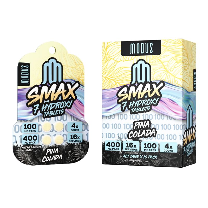 MODUS SMAX 7-HYDROXY TABLETS 100MG 4CT - PINA COLADA