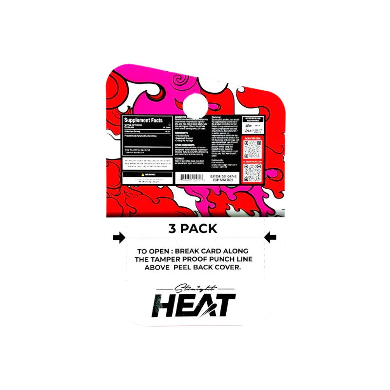 Straight Heat 3ct Eighties Pseudo Tabs Pink Lemonade 80mg per Tablet - Seven Tech