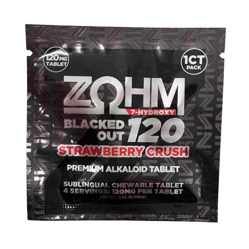 Zohm Blacked Out 7-Hydroxymitragynine Chewable 1ct 120mg Tablet
