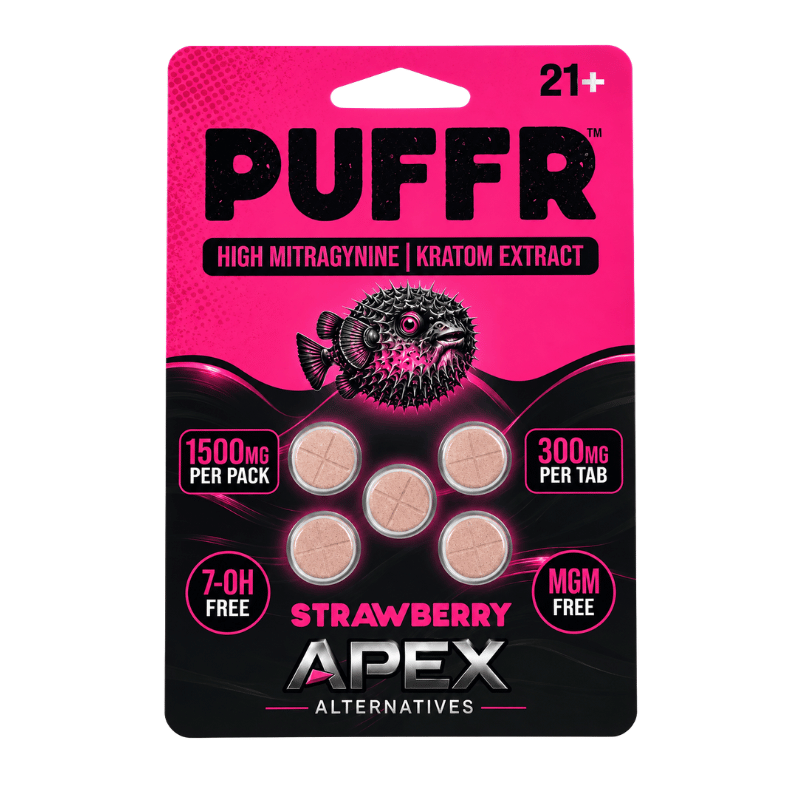 Puffr High Mitragynine Kratom Extract Tablets 5ct 300mg Per Tablet