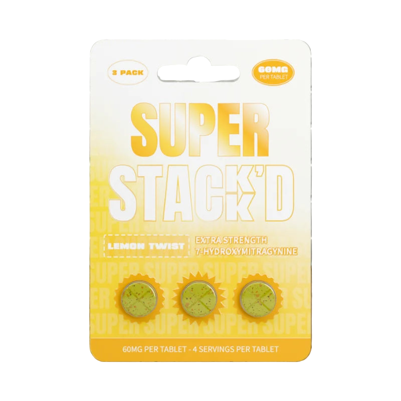 Super Stack’d 3ct 7OH Lemon Twist 60mg Per Tablet - Seven Tech