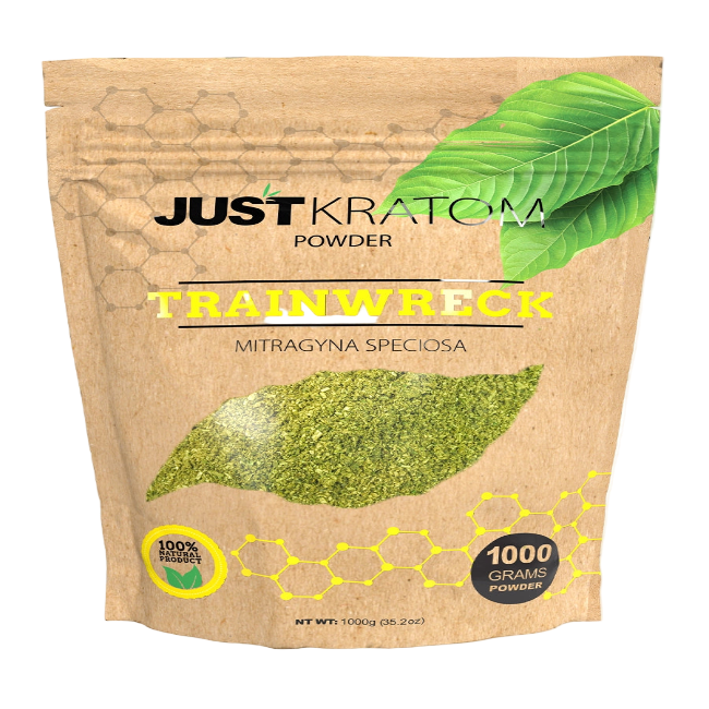 JUST KRATOM POWDER 1000G - TRAINWRECK - Seven Tech