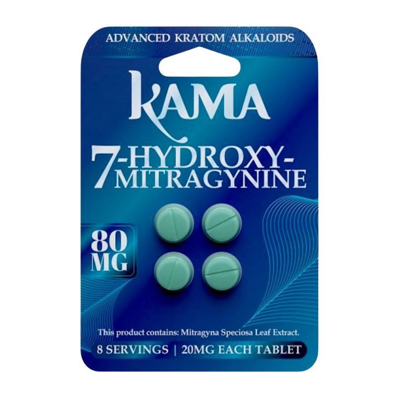 KAMA 7-Hydroxymitragynine Chewable Tabs 4ct 20mg per Tablet