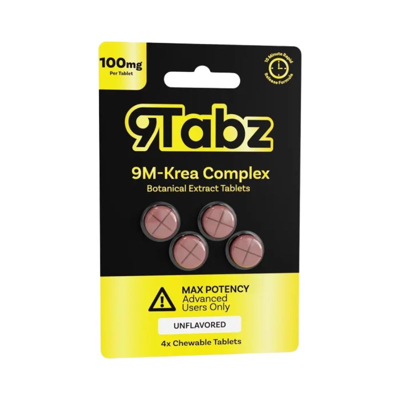 9Tabz 9M-KREA Complex Botanical Extract Tablets 4ct 100mg Per Tablet