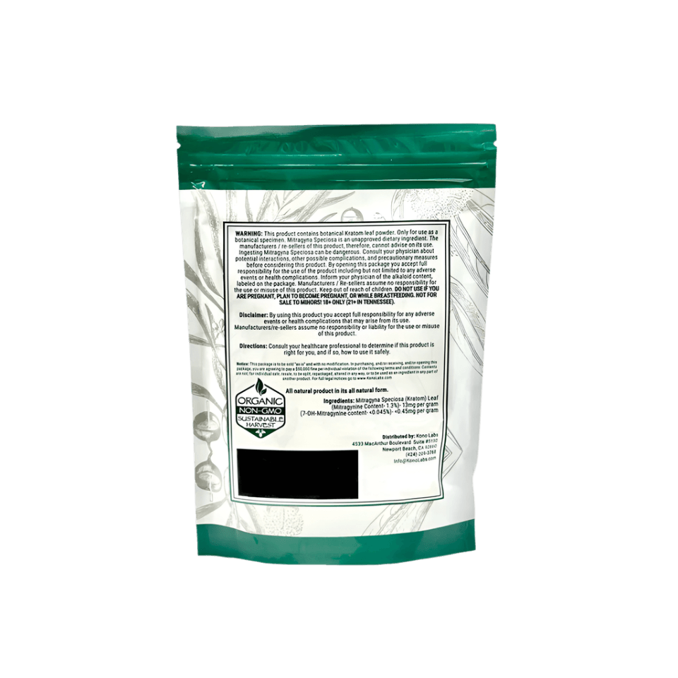 WHOLE HERBS KRATOM POWDER 100G 3.5OZ - BALI RED VEIN - Seven Tech