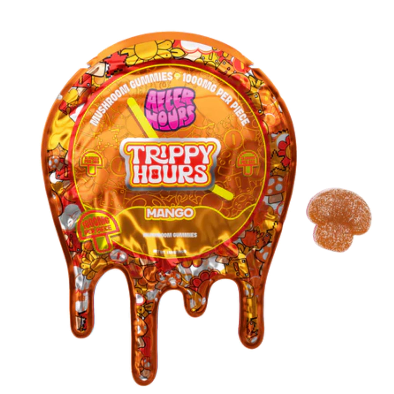 NOOTROPIC MUSHROOM BLEND GUMMIES 10CT MANGO TANGO 10000 MG PER BAG - Seven Tech