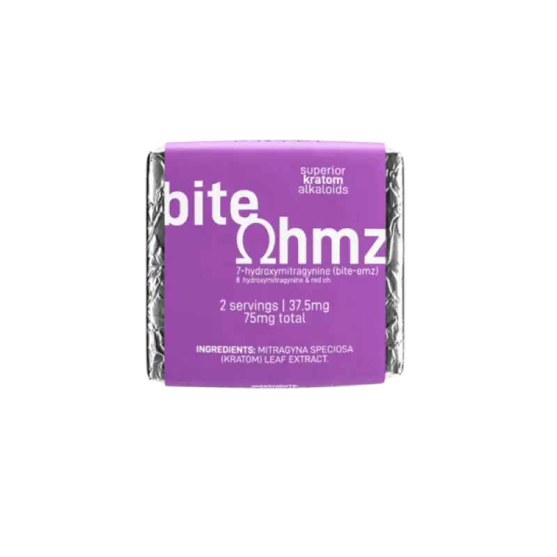 Bite Ohmz 1ct 7OH + 8OH & Red OH Chocolate Squares 75mg per Square - Seven Tech
