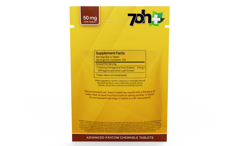 7OH Plus 7OH Flavored Chewable Tabs 50mg per Tablet - Seven Tech