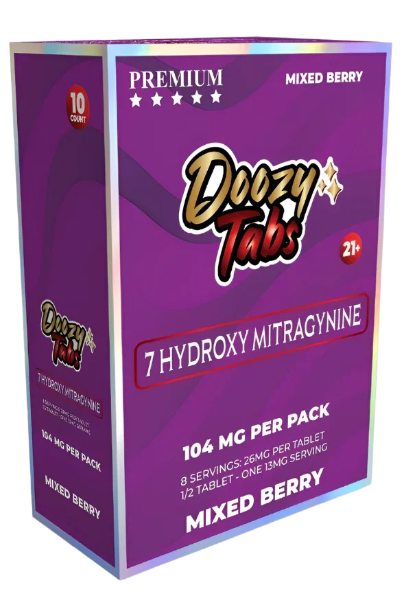 Doozy Tabs 4ct 7OH Chewable Tabs Mixed Berry 26mg per Tablet - Seven Tech