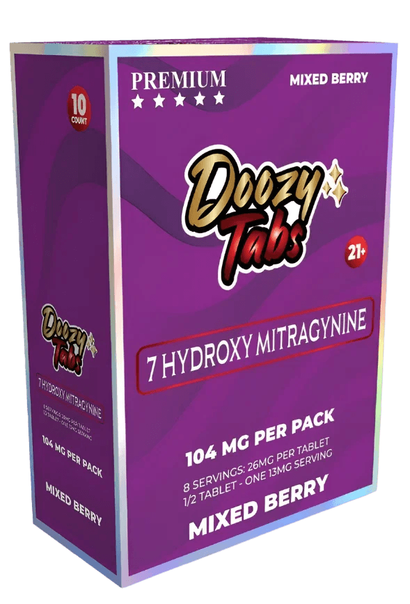Doozy Tabs 4ct 7OH Chewable Tabs Mixed Berry 26mg per Tablet - Seven Tech