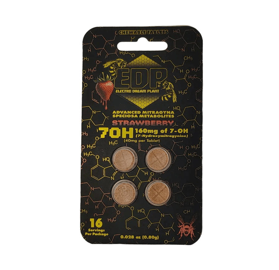 EDP 4ct 7OH Chewable Tabs Strawberry 40mg per Tablet - Seven Tech