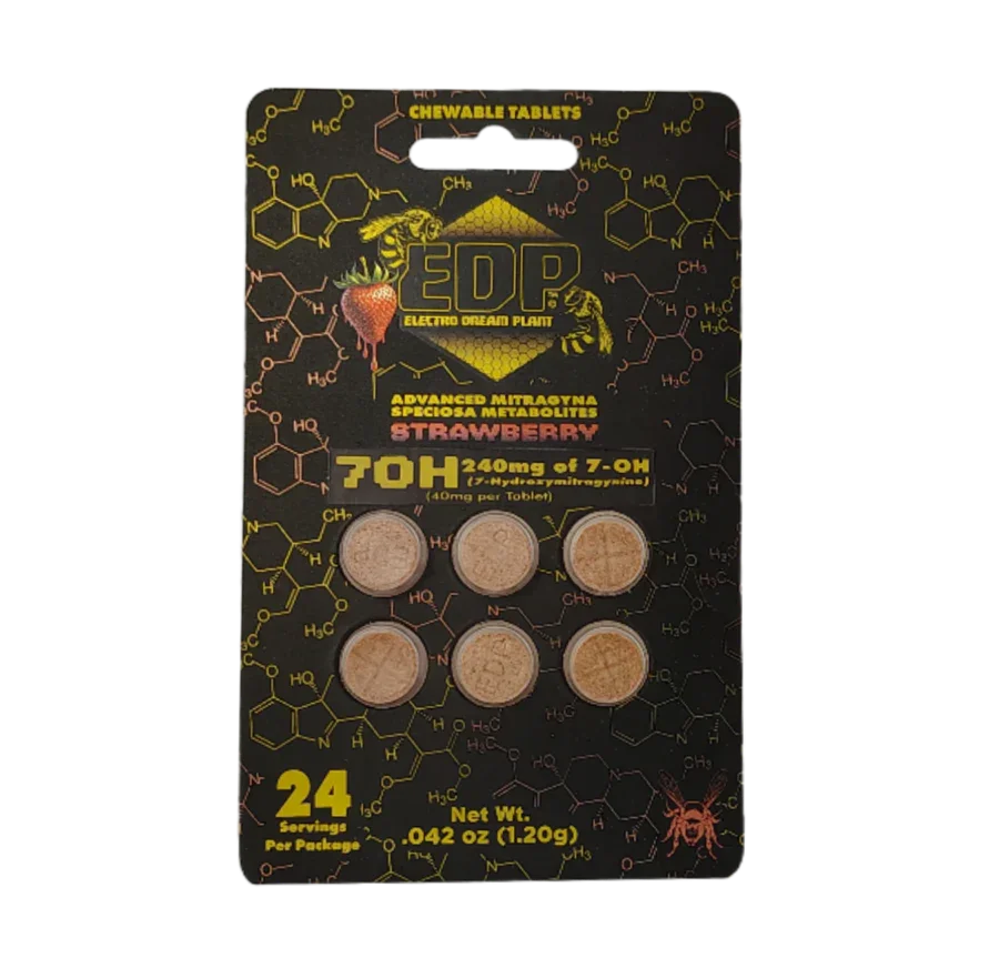 EDP 6ct 7OH Chewable Tabs Strawberry 40mg per Tablet - Seven Tech