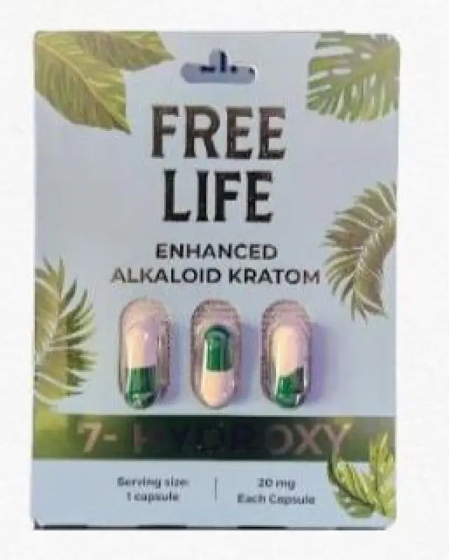 Free Life Enhanced 7OH Alkaloid Kratom Capsules for Health Care - Seven Tech