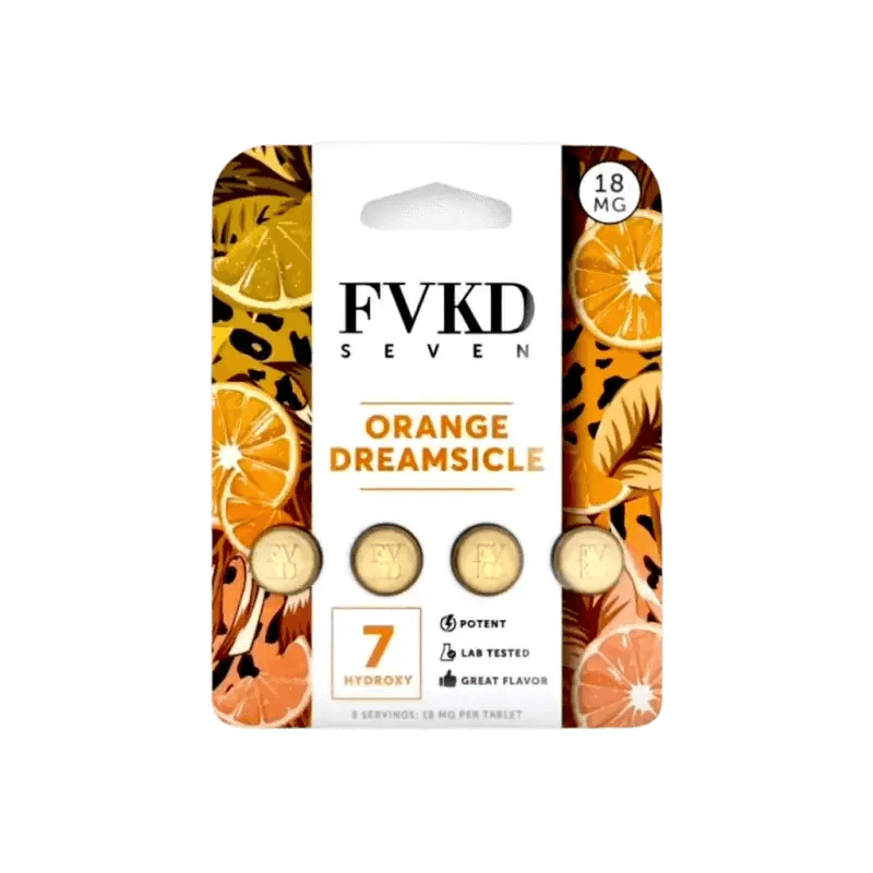 FVKD Seven 4ct 7OH Tabs Orange Dreamsicle 18mg per Tablet - Seven Tech
