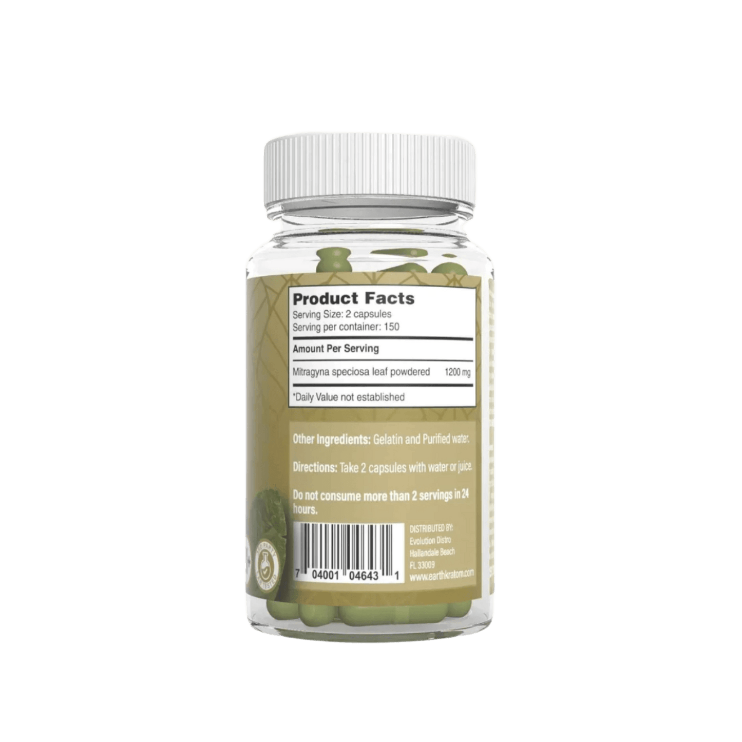XTREME SPECIOSA Kratom CAPSULES 150CT - MAENG DA GREEN VEIN - Seven Tech