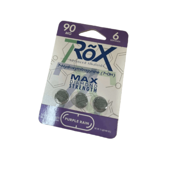 7ROX ADVANCED ALKALOIDS 7-HYDROXYMITRAGYNINE MAX DIAMOND STRENGTH TABLETS 30MG 3CT – PURPLE RAIN - Seven Tech