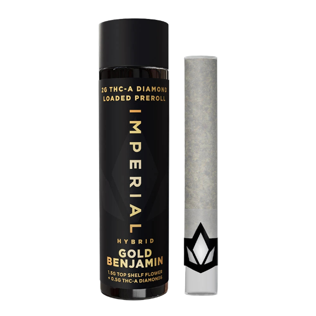 IMPERIAL THC-A LOADED PREROLL 2G – GOLD BENJAMIN HYBRID - Seven Tech