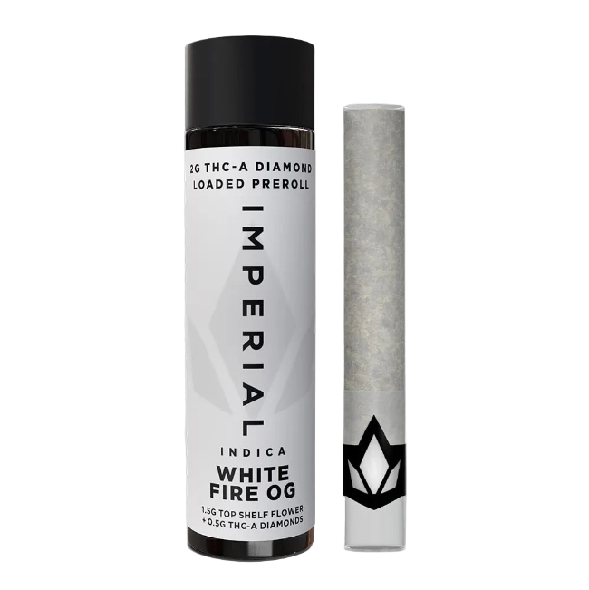 IMPERIAL THC-A LOADED PREROLL 2G – WHITE FIRE OG INDICA - Seven Tech