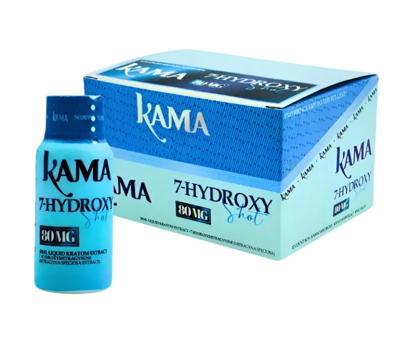 KAMA 7-Hydroxymitragynine Unflavored Liquid Kratom Extract Shot 80mg 1ct - Seven Tech